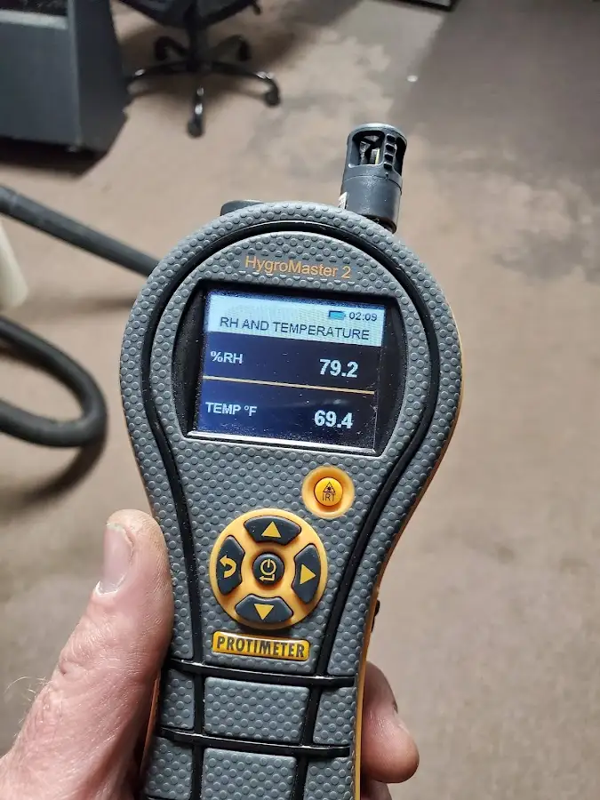 Moisture meter humidity assessment for Fire & Smoke Damage Restoration in Plymouth